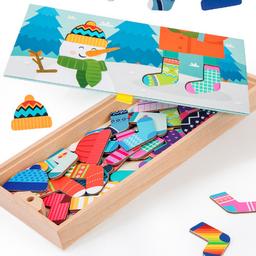 Wooden_snowman's_clothes_hanging_Sequence_&_Logic_educational_game_wooden-snow-man-clothes-hanging-game-8