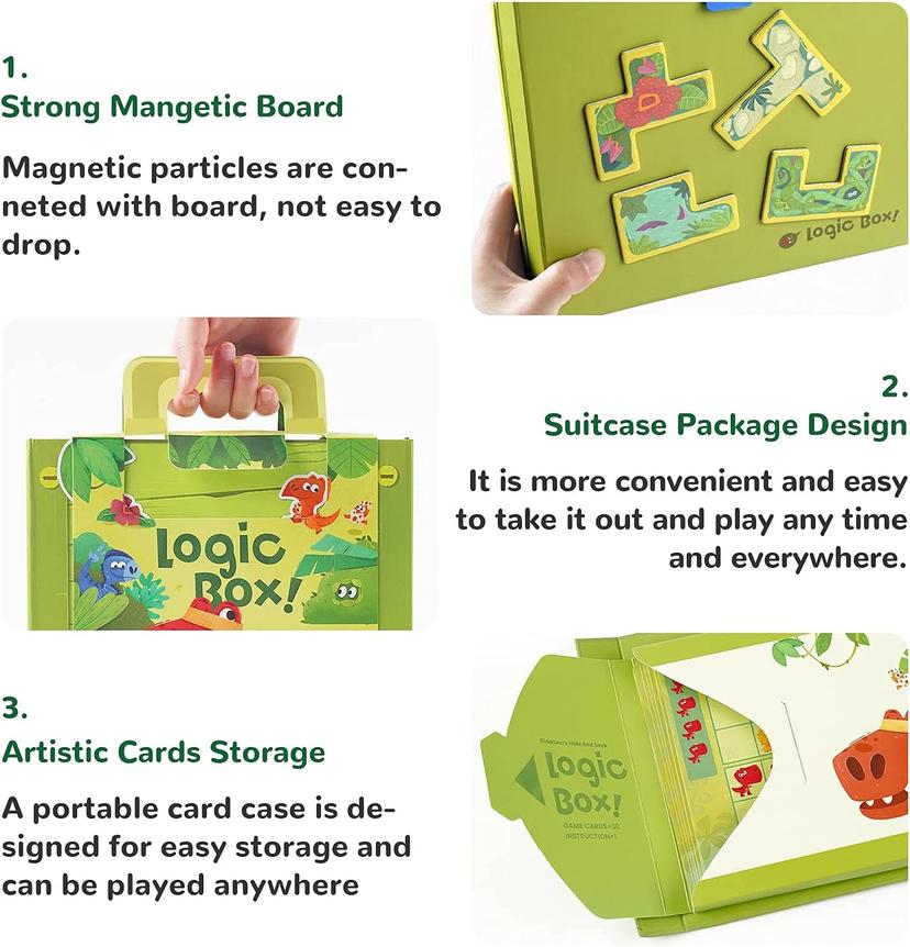 TOI_Logic_Box_Dinosaurs_Hide_&_Seek_Magnetic_Board_Game_STEM_71LRU_1c9bS._AC_SL1500