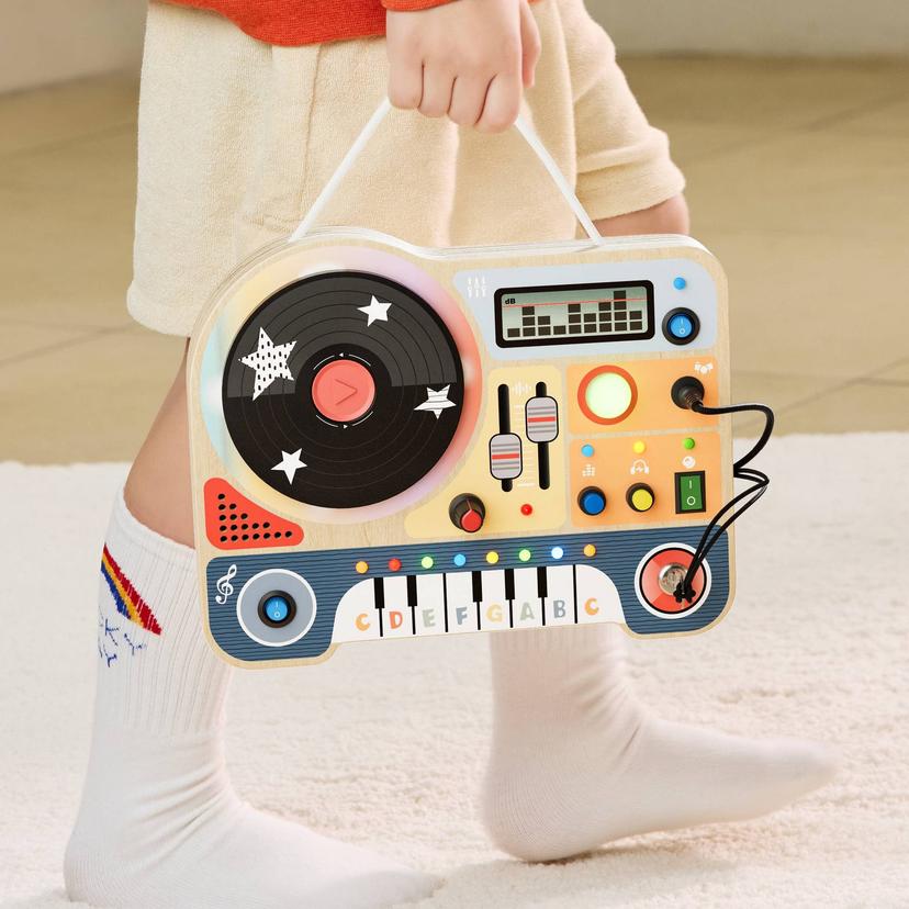 Topbright DJ 音樂忙碌板 木製感官活動玩具