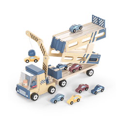 Topbright 賽車運輸車 滑行軌道車玩具