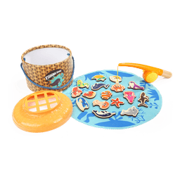 Topbright 磁性釣魚遊戲組合版 木製益智釣魚玩具