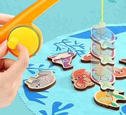 Topbright 磁性釣魚遊戲 木製數字字母學習玩具