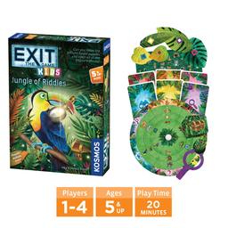 Thames &amp; Kosmos EXIT 兒童遊戲三件組合 - EXIT: Kids - 謎語叢林 | EXIT: Kids - 怪獸鎮謎語 | EXIT: Kids - 午夜鬼怪派對