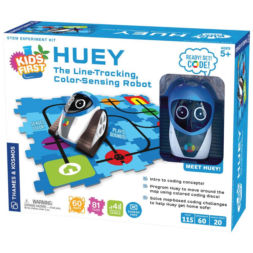 Thames &amp; Kosmos Kids First Huey：循線追蹤、顏色感應機械人