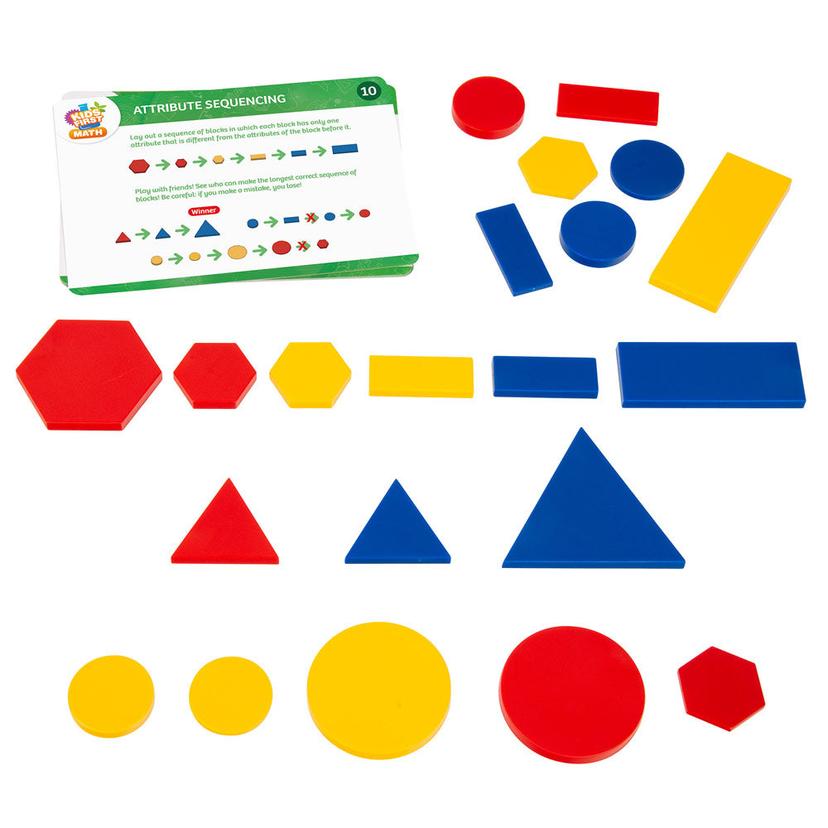 Thames &amp; Kosmos Kids First Math：屬性積木數學套件連活動卡
