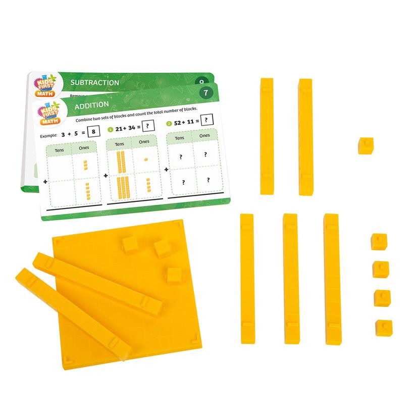 Thames &amp; Kosmos Kids First Math：十進制積木數學套件連活動卡