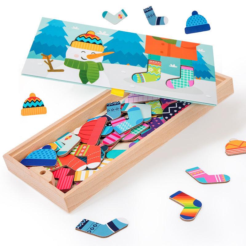 Wooden_snowman's_clothes_hanging_Sequence_&_Logic_educational_game_wooden-snow-man-clothes-hanging-game-2