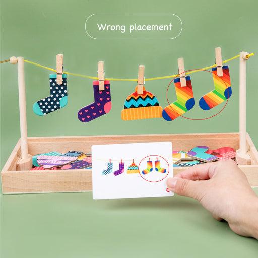 Wooden_snowman's_clothes_hanging_Sequence_&_Logic_educational_game_wooden-snow-man-clothes-hanging-game-3