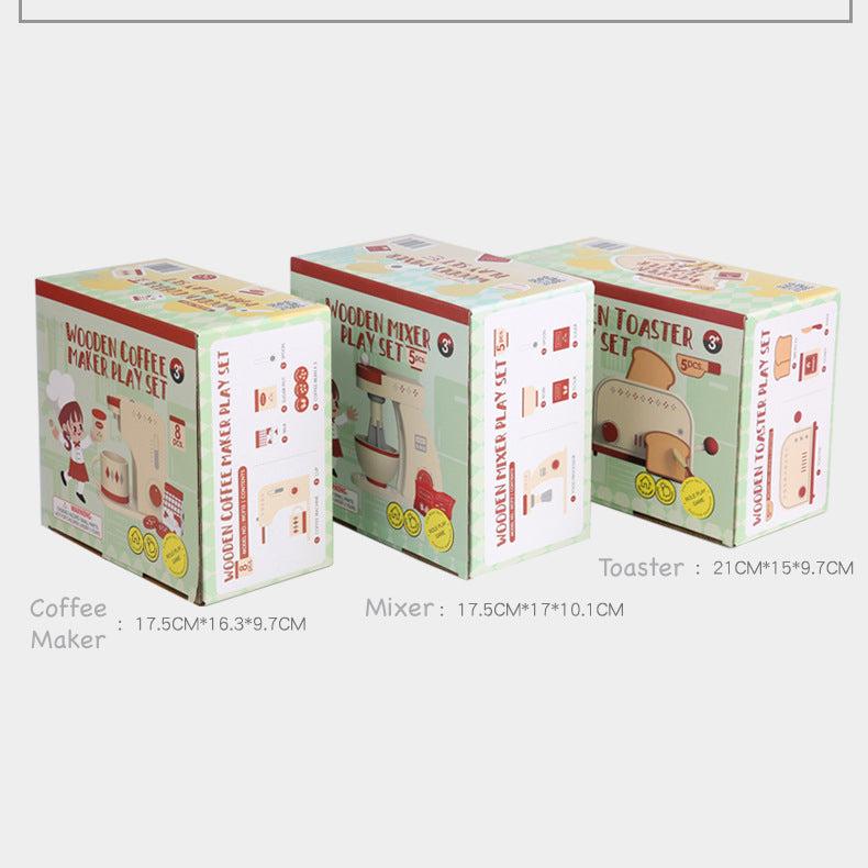 Wooden_Red_Kitchen_Set._Toaster,_Coffee_Maker_and_Mixer_red-kitchen-toy-set-box-specs