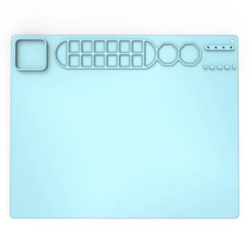 Silicone_activity_painting_mat_with_collapsable_cup_silicone-activity-mat-blue