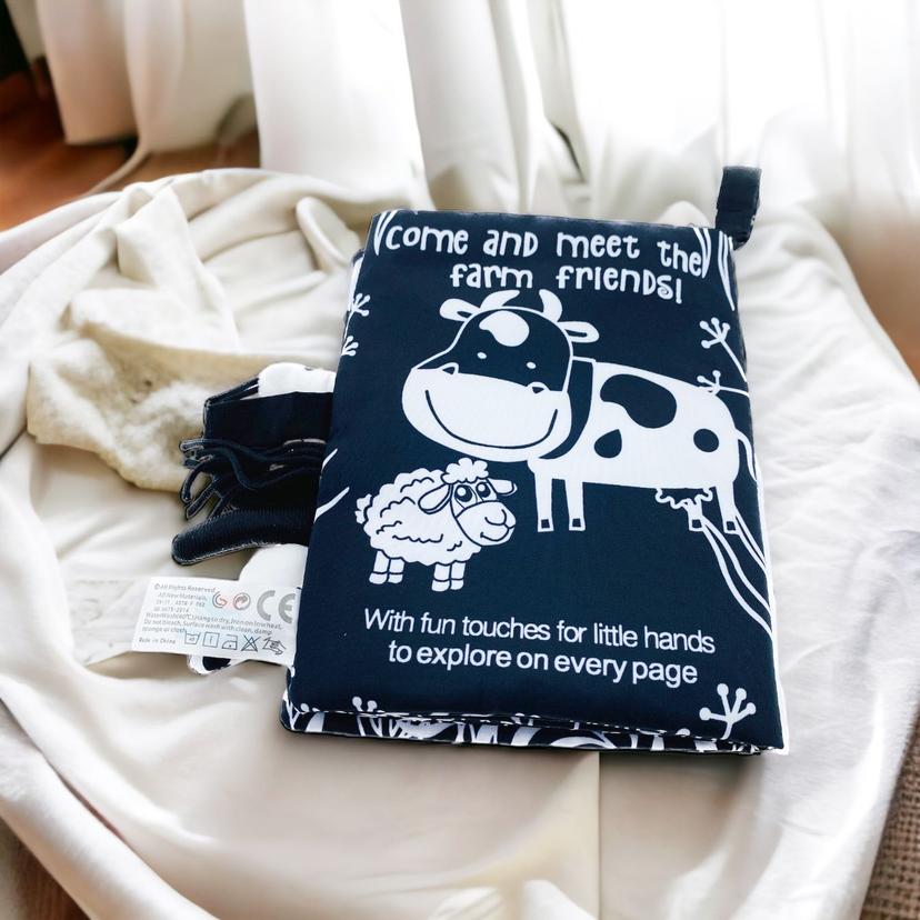 Baby_Cloth_Black_White_Red_book._Sensory_tail_series_baby-cloth-book-farm-4