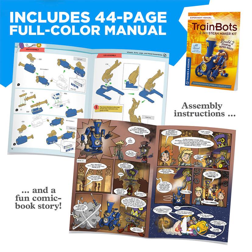 Thames & Kosmos TrainBots:二合一 STEAM 創客套件