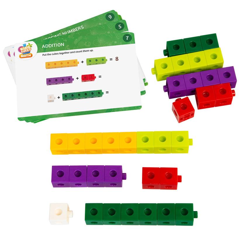 Thames & Kosmos Kids First Math:連接方塊數學套件連活動卡